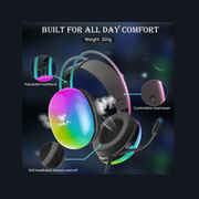 Rainbow Backlit Gaming Headphone,