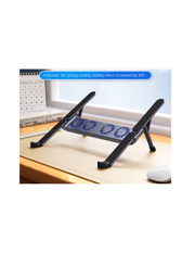 Folding Portable Fan Laptop Stand