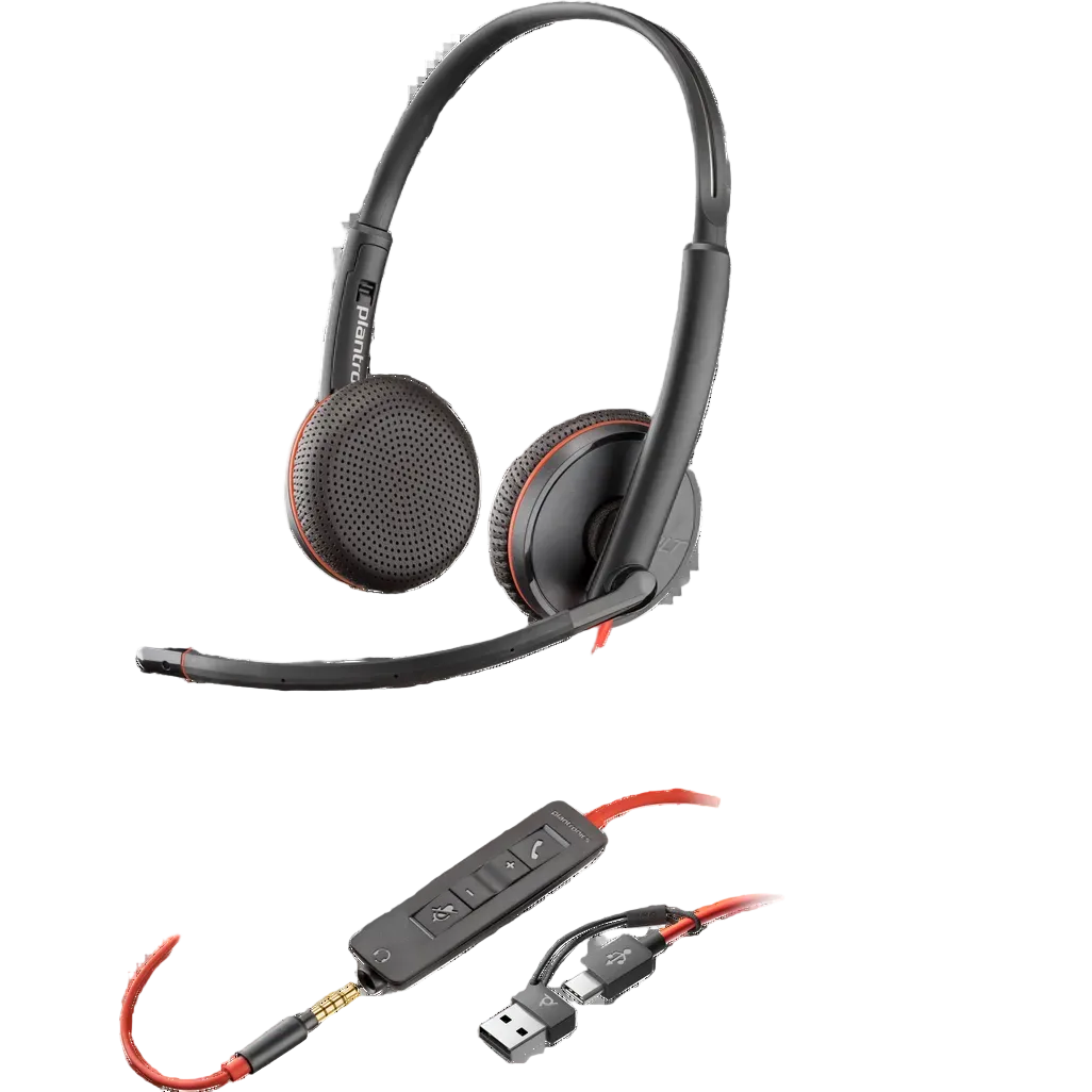 HP Poly Blackwire 3225 Stereo Headset