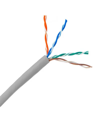 Essential CAT5e Indoor Ethernet Cable 500m Grey CCA UTP Roll | CAT5-500-GEN