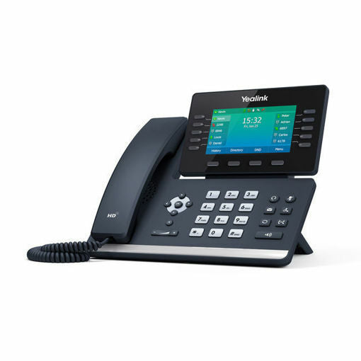 Yealink T54W Mid-level phone, Dual-port Gigabit Eth, WiFi